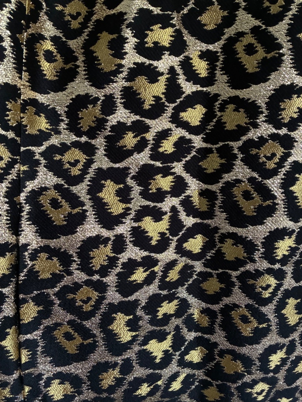 Boden Gold Metallic Leopard Jacquard Shift Dress L XL 14 - Picture 3 of 15